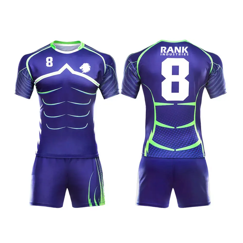 Sport Wear Rugby Uniform Custom Latest Comfortable Quick Dry  Rugby Uniform