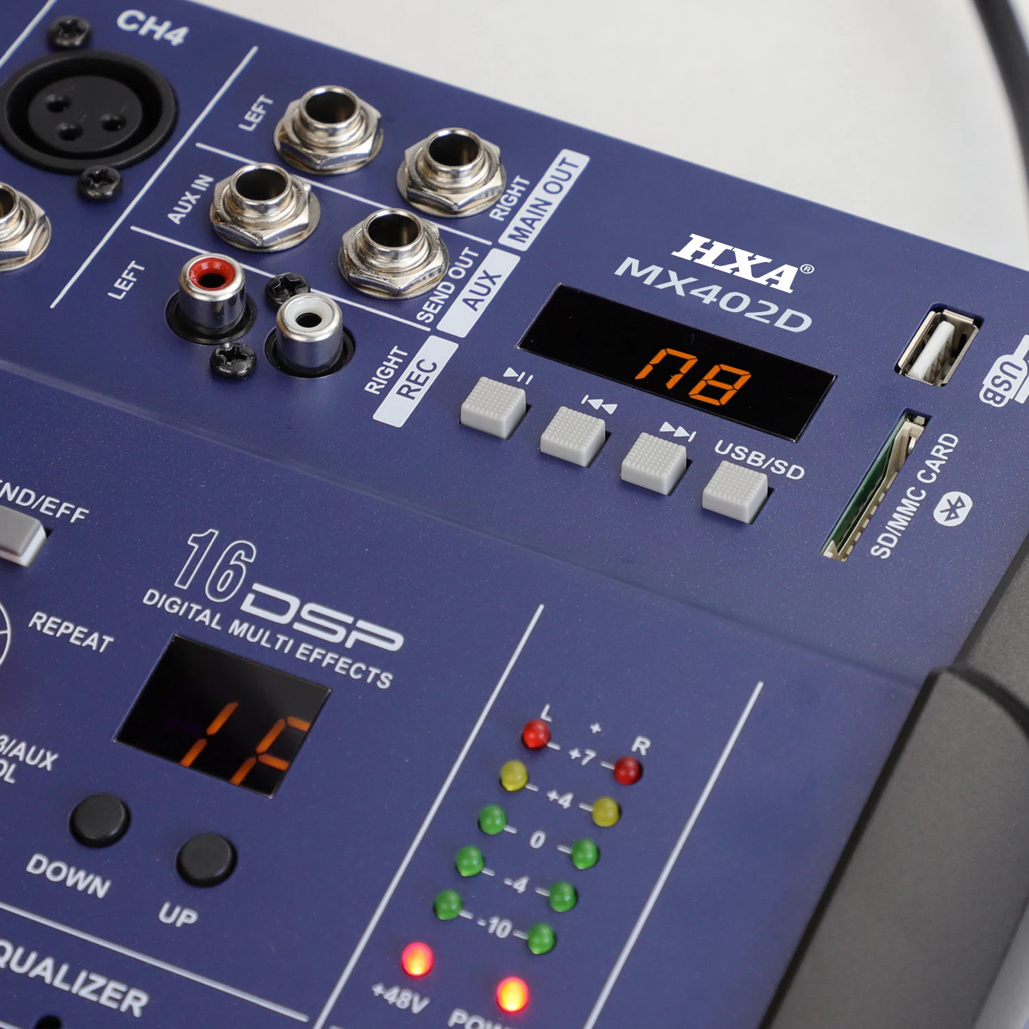 Professional 4 channel audio power amplifier mixer sound audio mixer