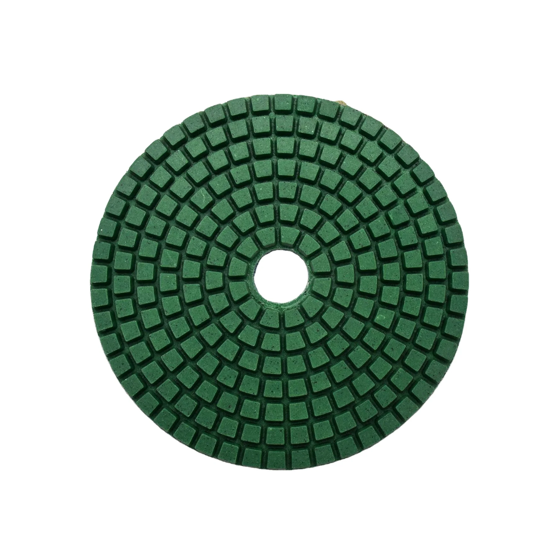 Tianli 4' Green Resin Wet Polishing Pads for Marble and Engineered Stone