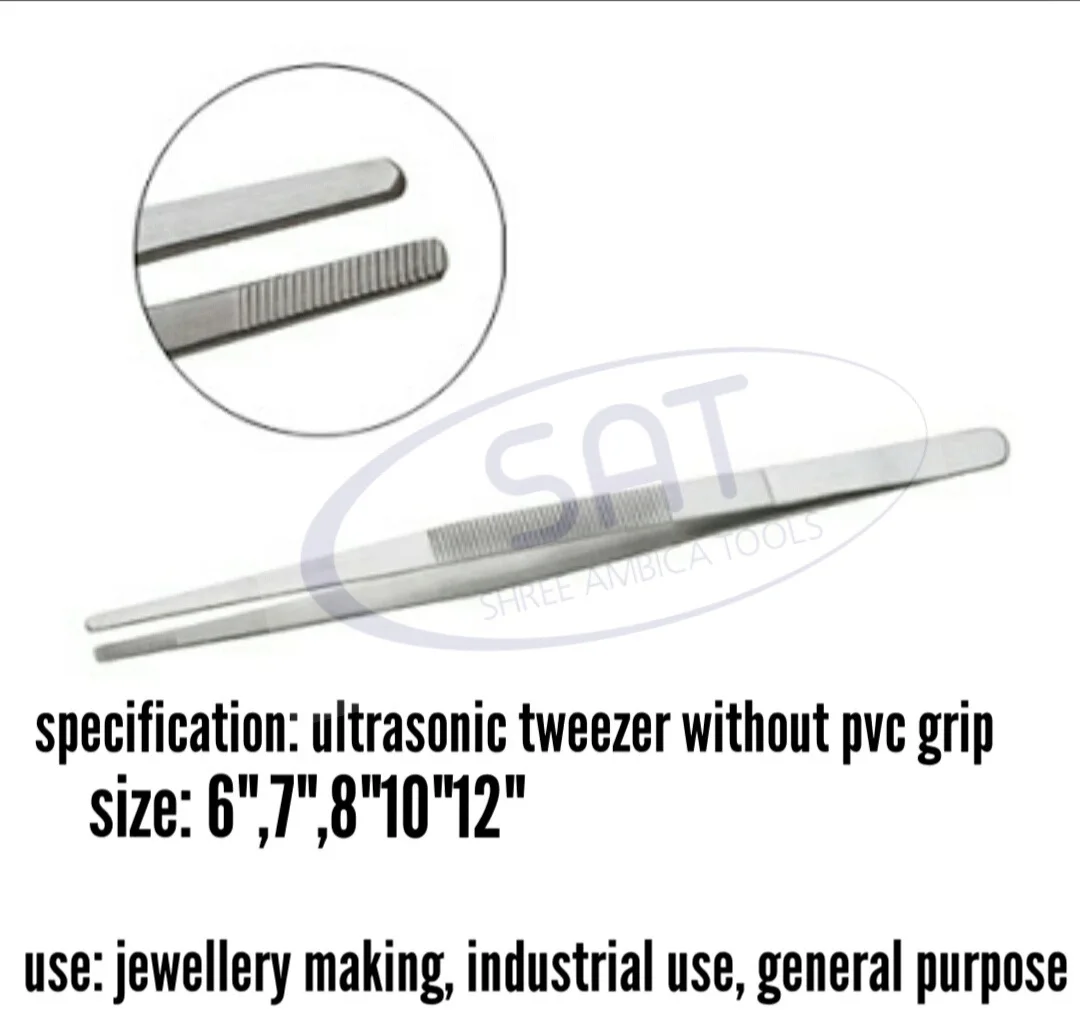 SAT Tweezer Set 4pcs Professional Stainless Steel Tweezers For Craft Jewellery Model Making Jewelry Tool Electronic Stamp Pickin