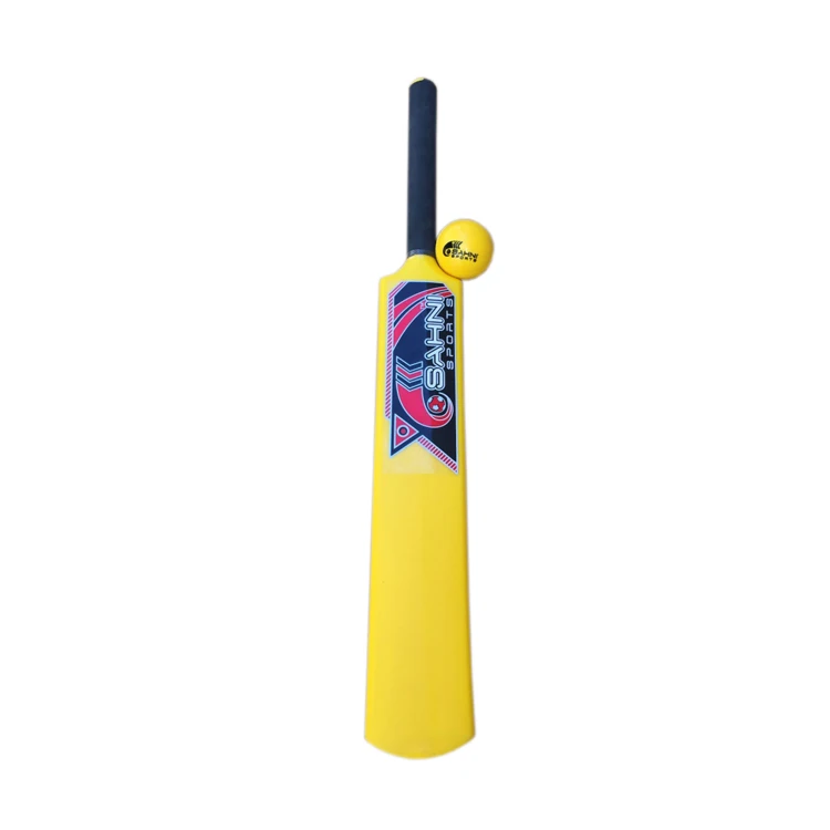 Strong and Lightweight High Quality Molded Plastic Cricket Bat for PVC Wind Ball, Plastic and Light Cricket Tennis Ball