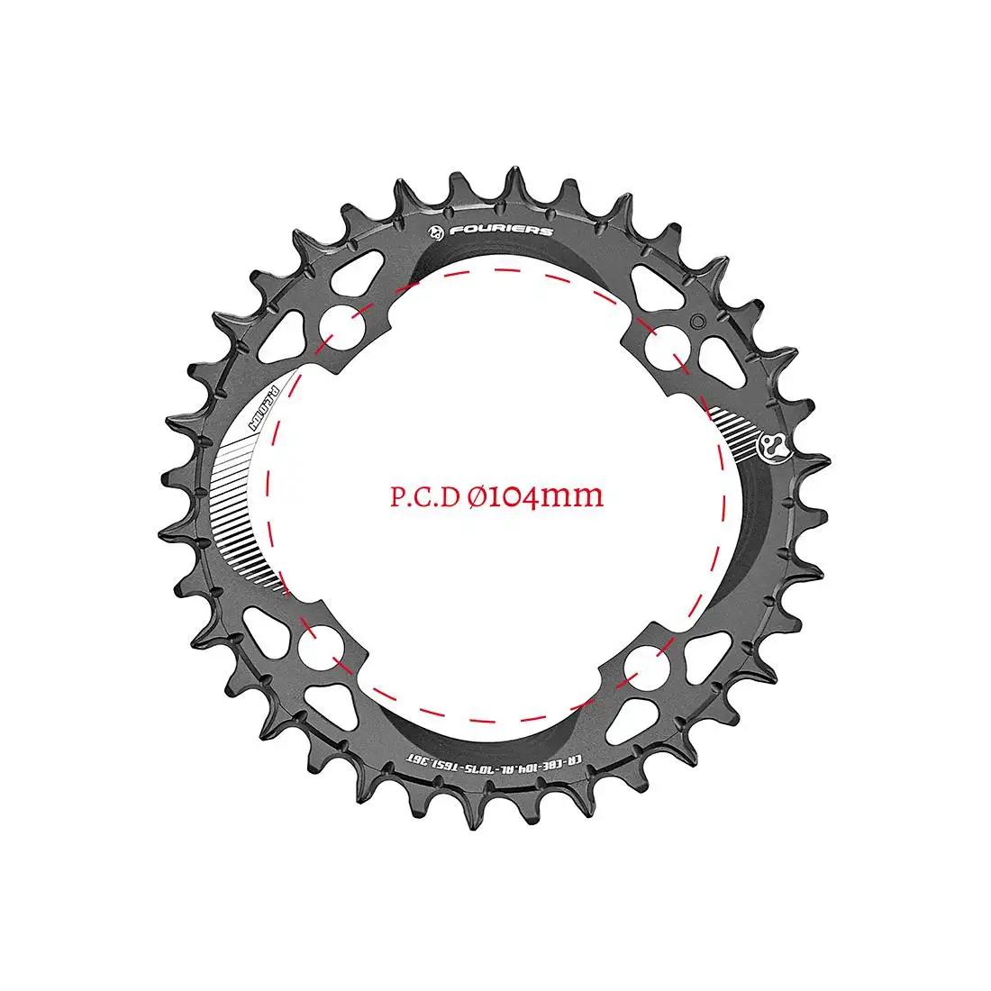 2022 New Lightweight mountain bike chain ring single chain system in line with BCD94/96/104/120 mountain bike chainrings