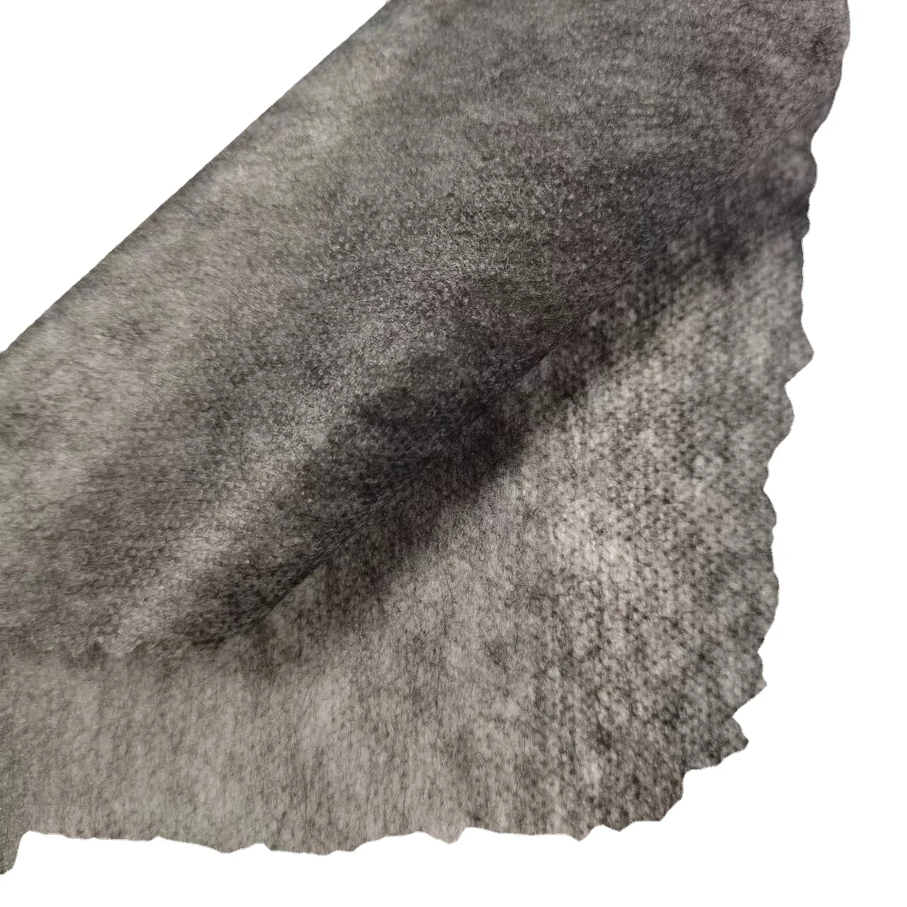 Low price factory Polyester/Nylon reinforced stitch bond Interlining nonwoven buckram fabric fusing brushed for suits downjacket