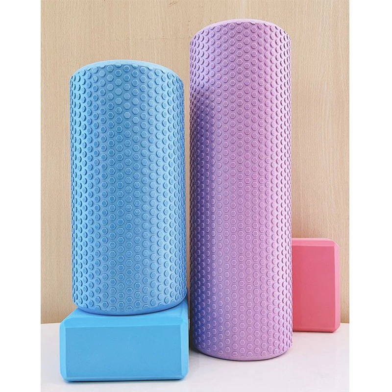Factory direct supply yoga column to relieve muscle soreness solid EVA multi-color Pilates yoga fitness foam roller