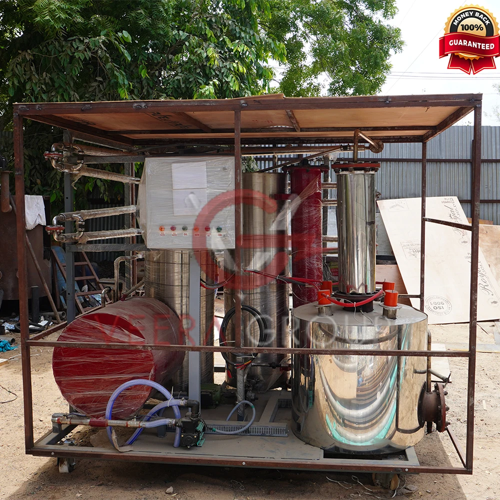 Professional Veera MD300C Molecular Distillation Equipment for Waste Oil and Diesel Oil Refining Core Motor Component Processing