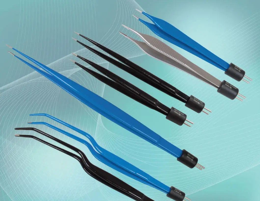 Electrosurgical Instruments Reusable Bipolar Forceps Bipolar Diathermy Forceps adson mono polar bipolar forceps