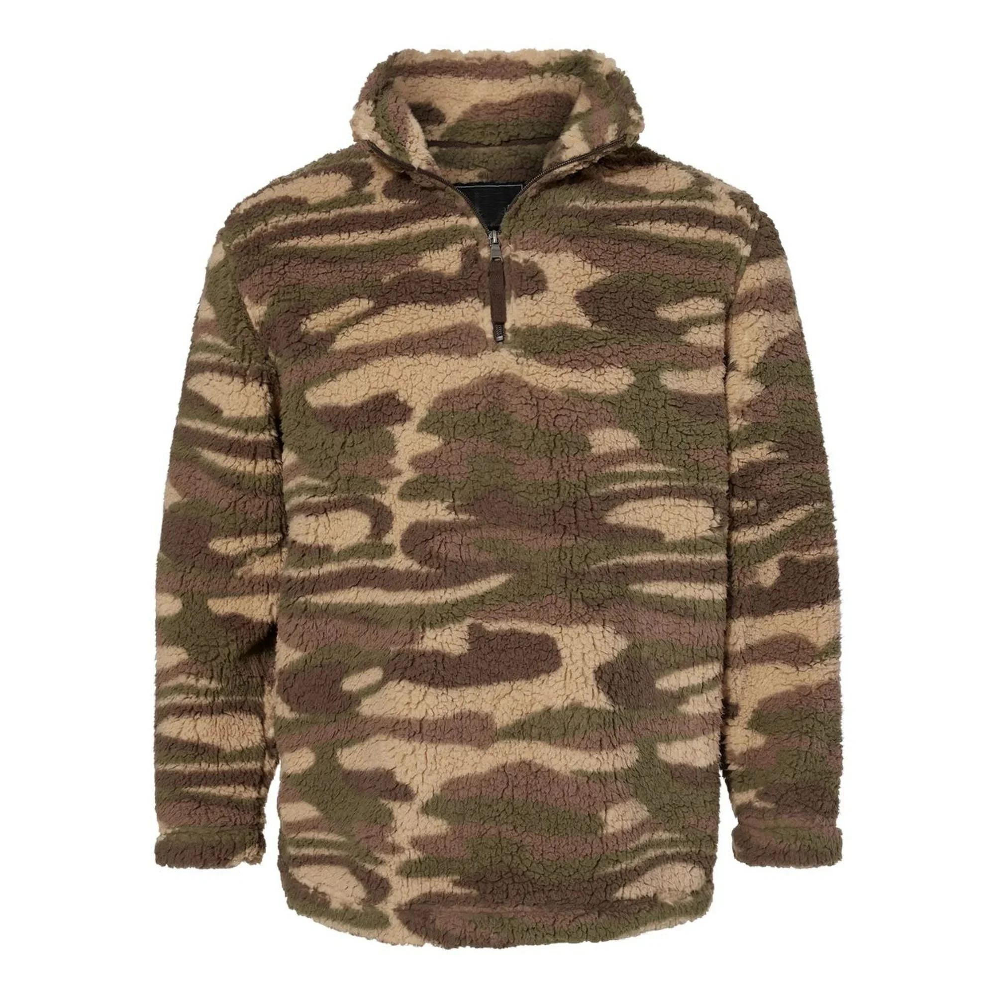 Customized Color Block Quarter Zipper Sherpa Winter Fleece Jacket Street Fashion Soft Comfy 1/4 Zip Up Jacket For Men