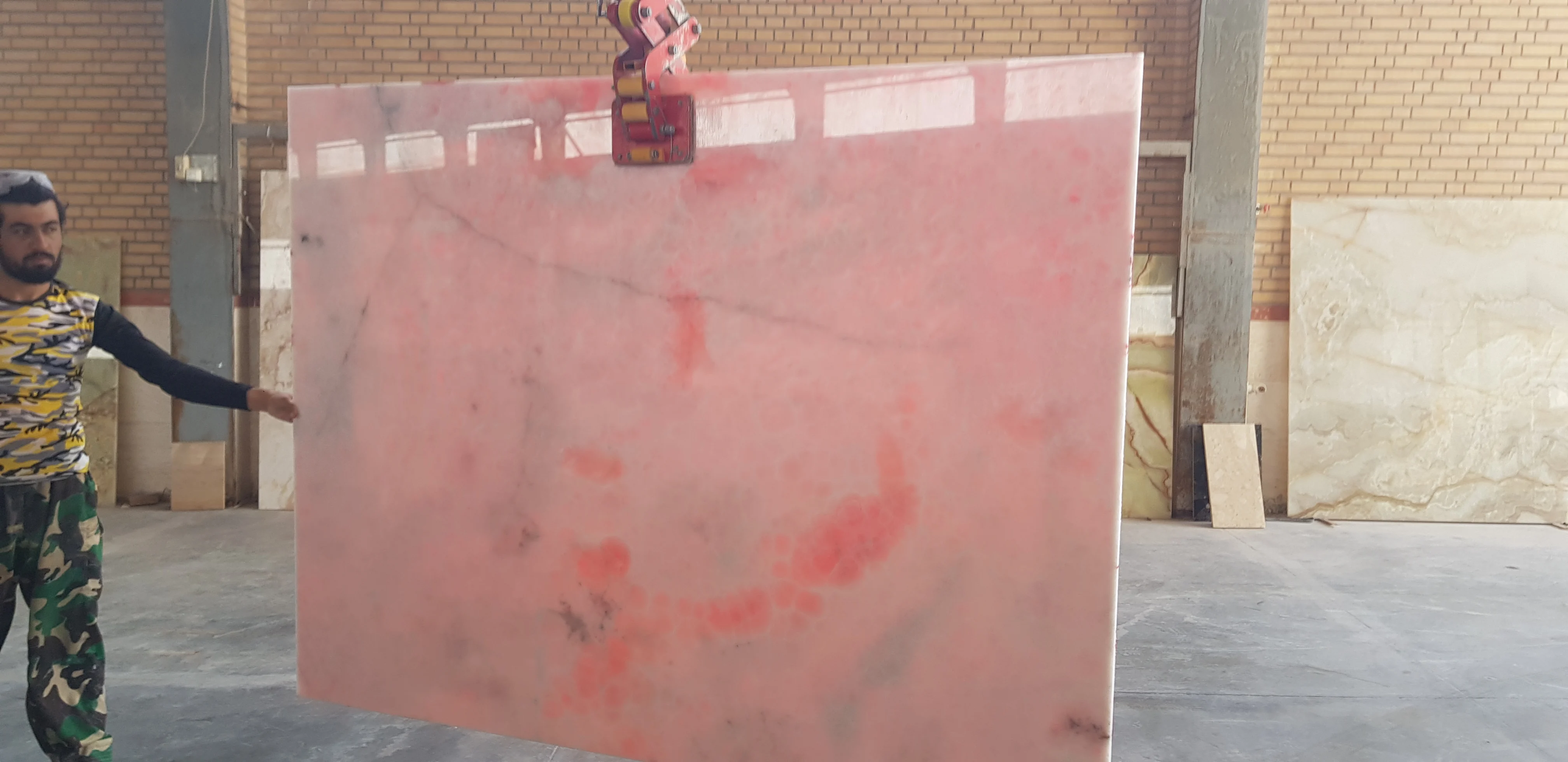 Best Price Pink Onyx Stones Natural Transparent Marble for Villa and Hotel Floor and Wall Decoration Slabs Tiles- Cheap Polished