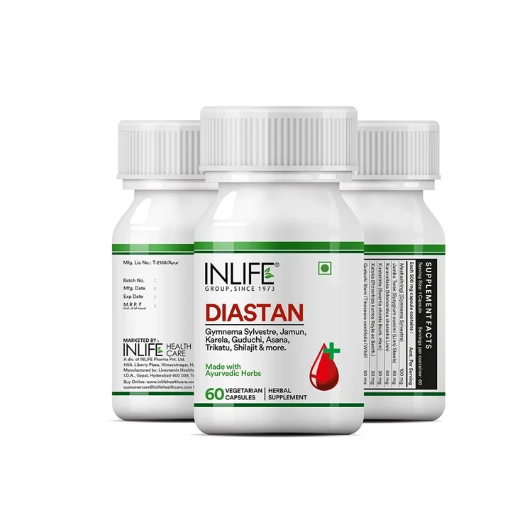 Purchase Inlife Diastan Capsules Herbal Ayurvedic Supplement 60 Capsules at low cost