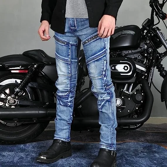 Riding Denim Pants Men Moto Jeans Protective Gear Riding Touring Motorbike Trousers Jeans Armor Protective Pants
