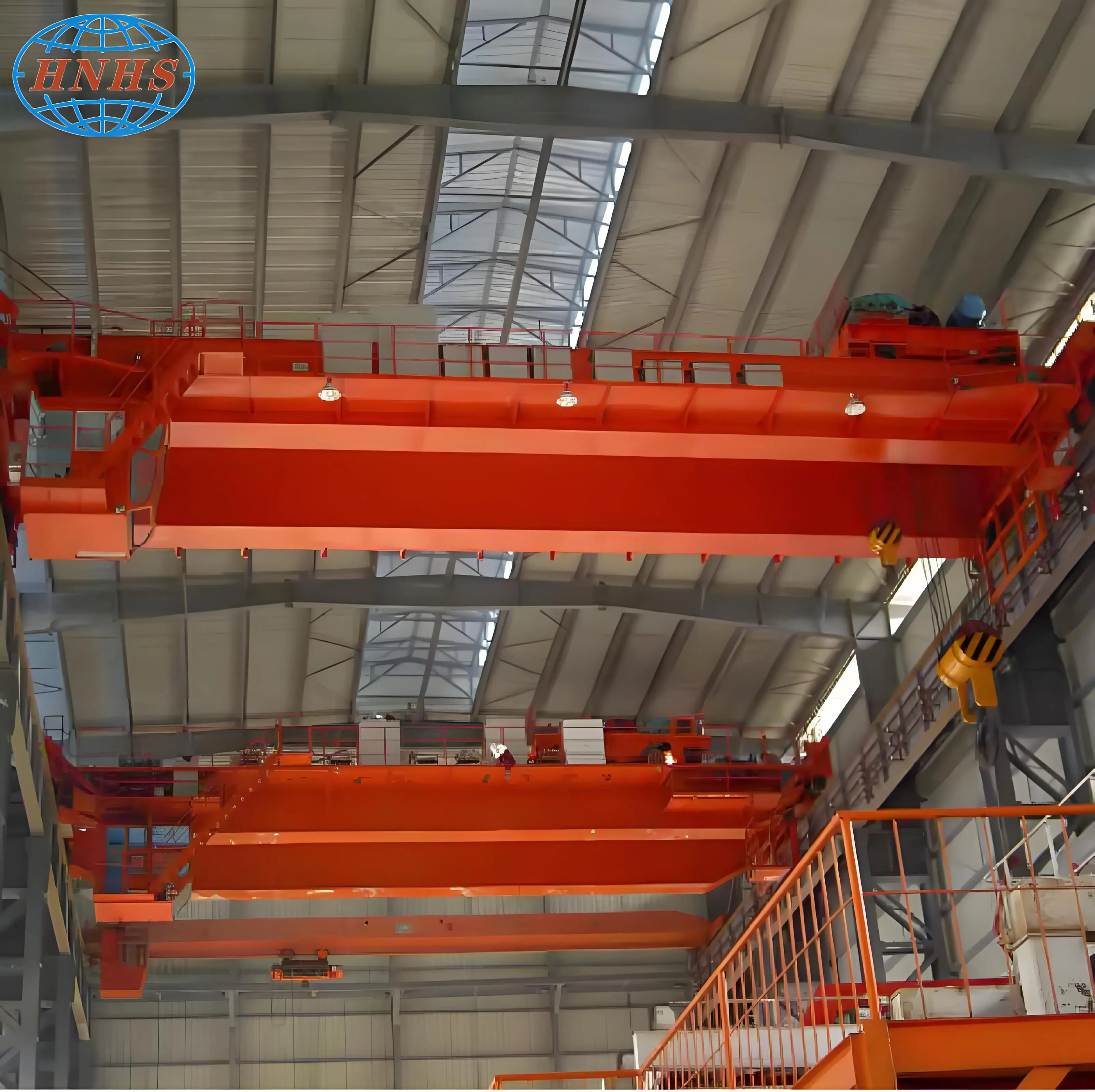 Heavy duty QB model cabin control double beam explosion proof bridge crane