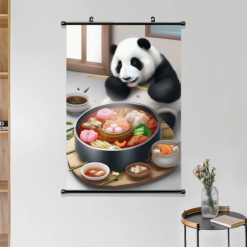 Custom Fabric Poster Hanging  Wall Hanging Scroll Poster For Home Decor Scroll Banner