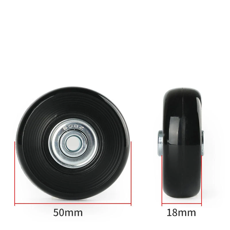 travel trolley bag wheel repair trolley ruote zaino ruote in plastic ruote di ricambio per trolley kids scooter 3 wheel pu