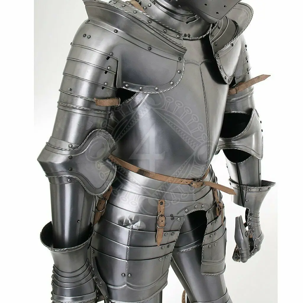 Medieval Templar Medieval Wearable Knight Combat Armor Full Suit With Stand