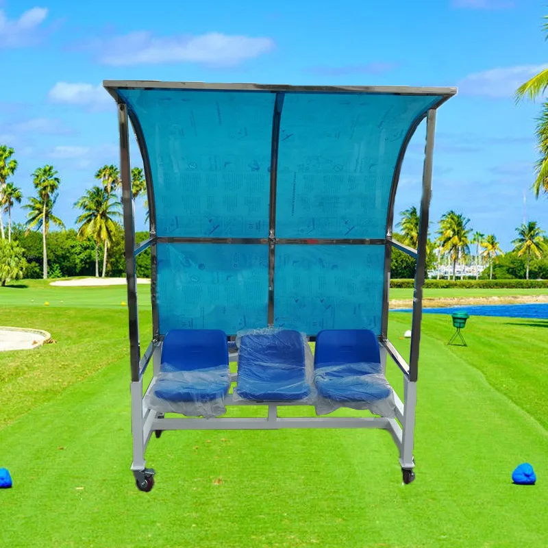 3 Seats Portable Shelter Seat Bench for Soccer Players Ready to Ship