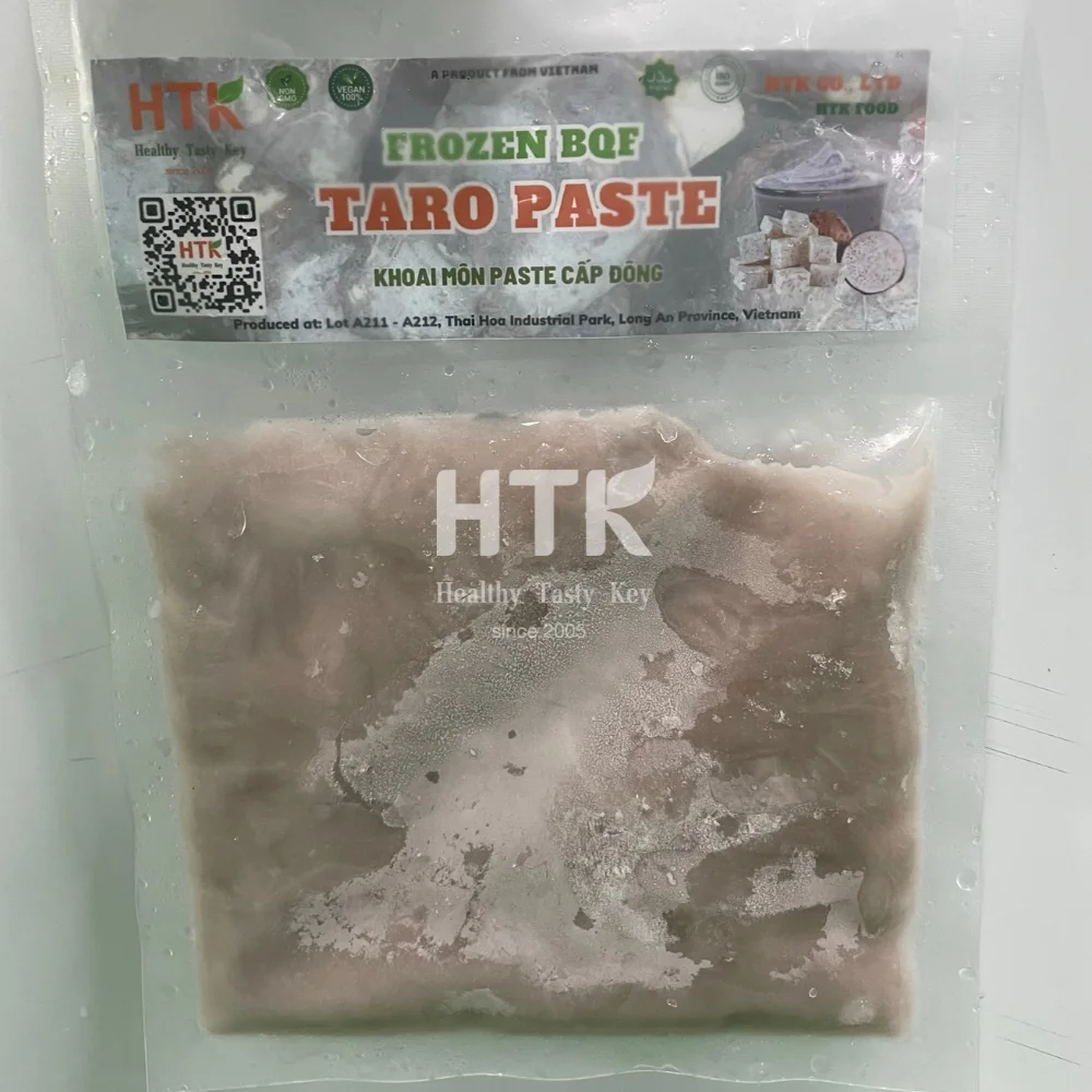 HIGH SELLING FROZEN TARO PASTE Origin In Vietnam 100% Organic OEM Factory in Bulk Quantity for Food & Beverage