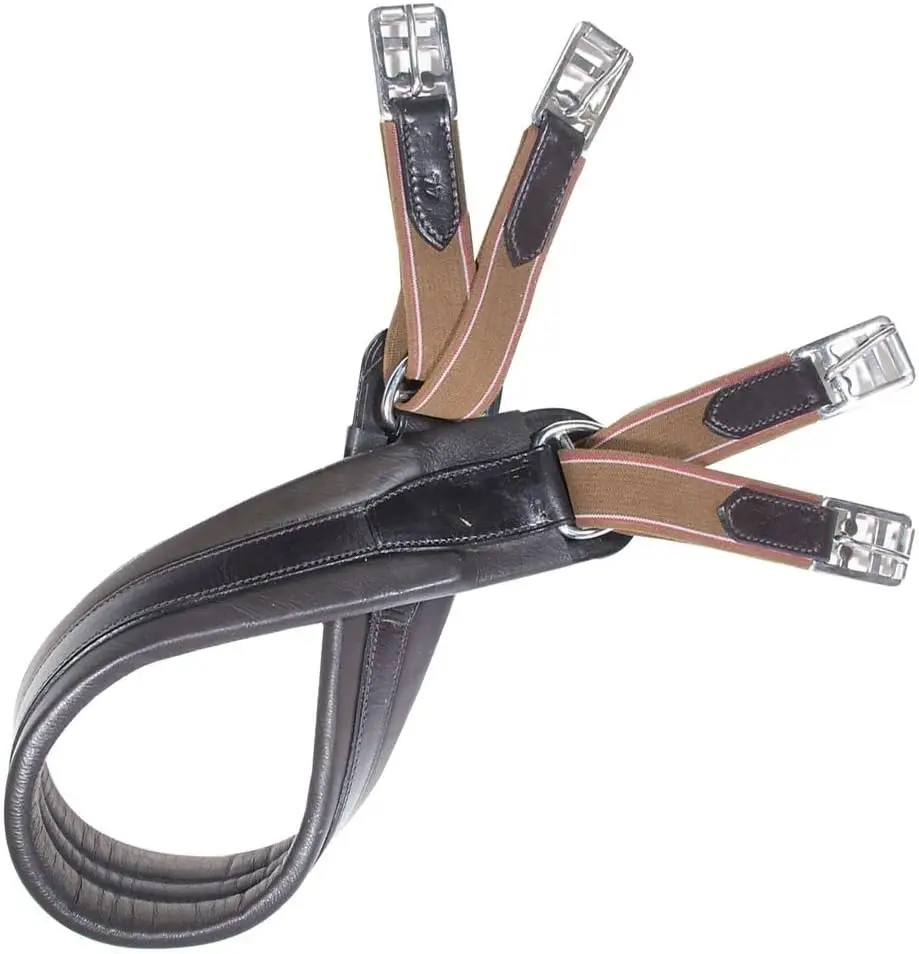 Premier European Equalizer Girth for Horses | Size 48 | Gradual Adjustment Design | Premium Buffalo Leather