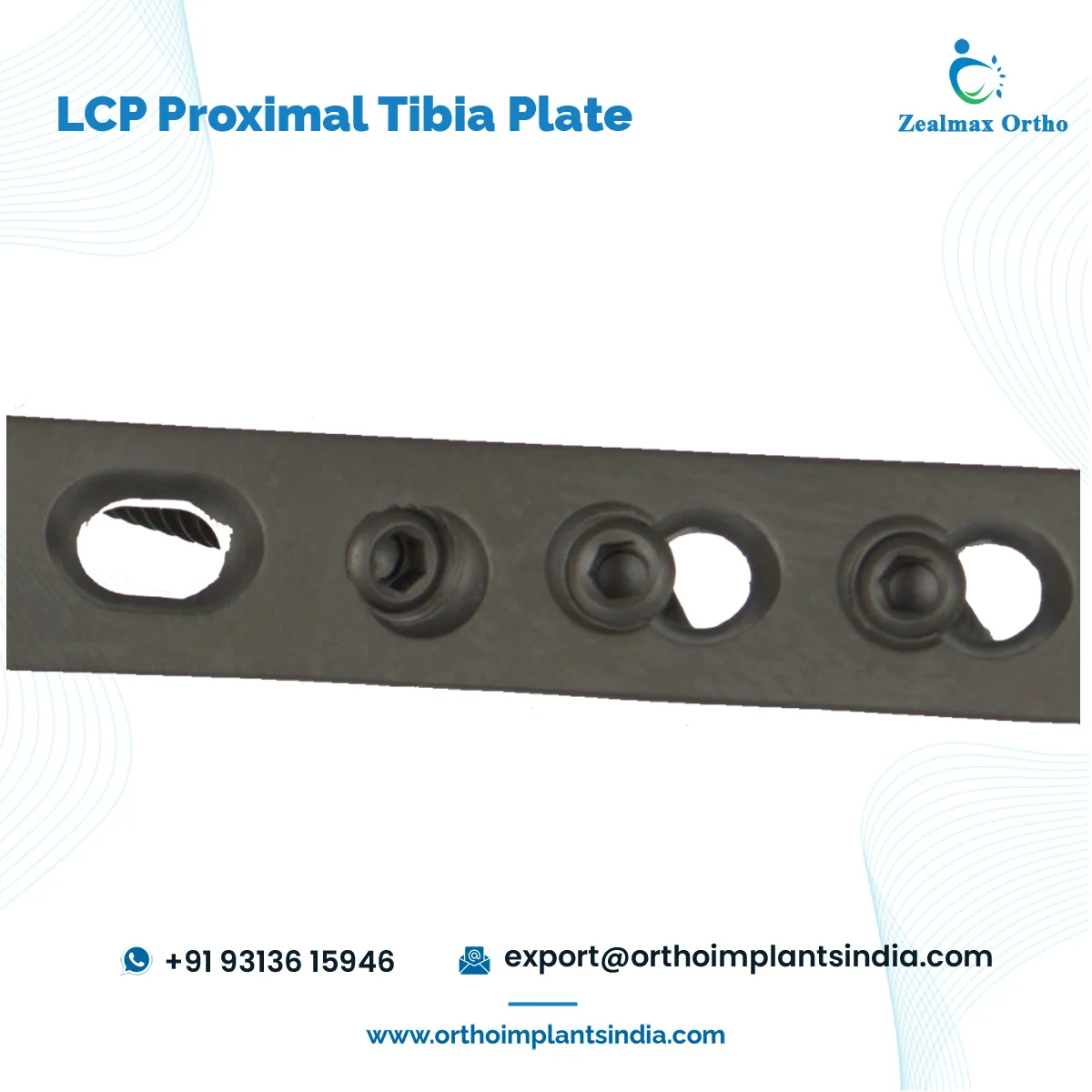 Huge Demand Customization Available Orthopedic Trauma Implants Tibia Bone Fracture LCP Proximal Tibia 3.5mm Raft Plate