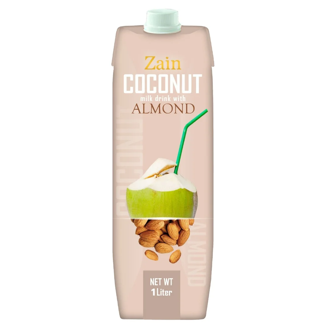 Zain Coconut plant-Based Oat milk soft drink beverage sterilized Ready to ship of Ajintai Ajintaizen New arrival UHT te tra Pack
