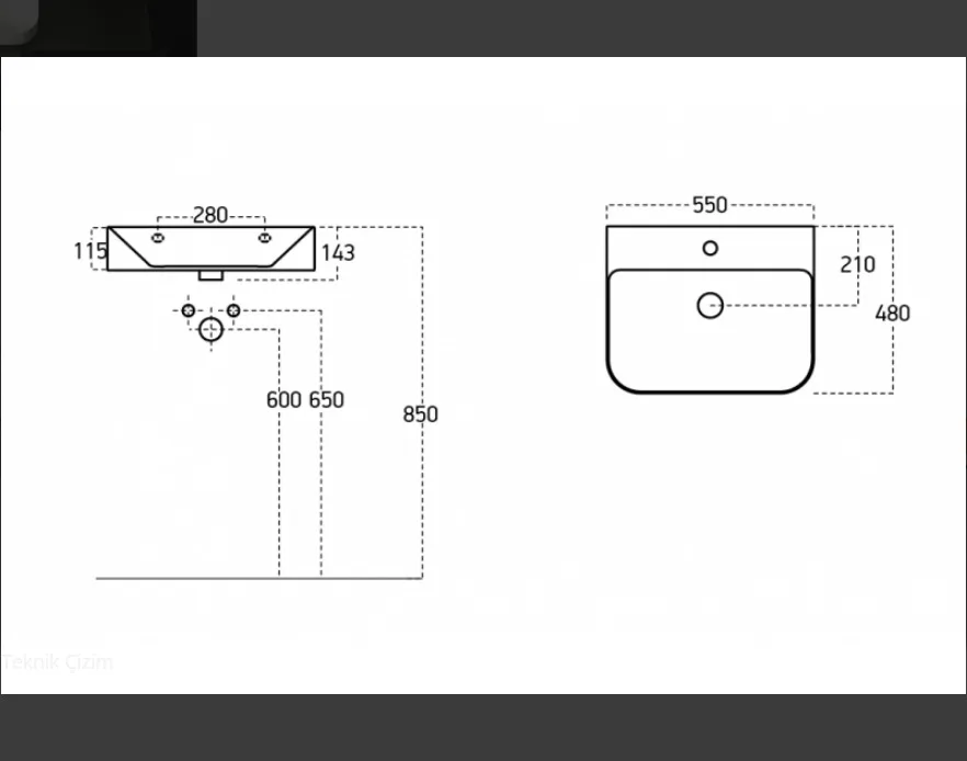 TURKISH HIGH QUALITY CERAMIC BASIN COUNTER TOP SINGLE HOLE WASH BASIN