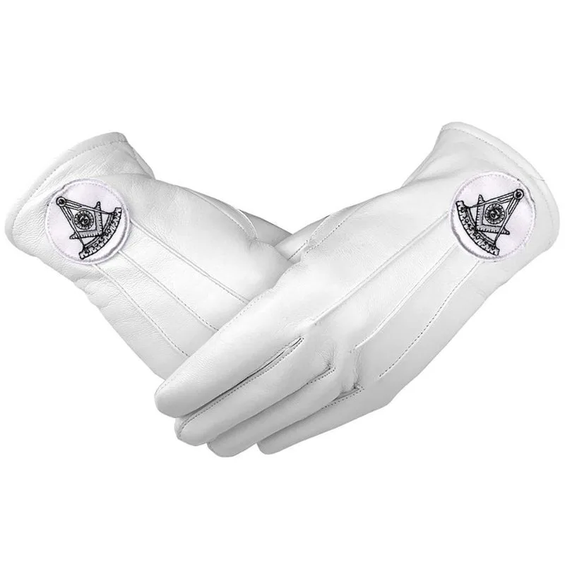 2024 Best OEM Wholesale Factory Price 100% Cotton Made Custom Masonic Logo Masonic Gloves Available In Reasonable Price