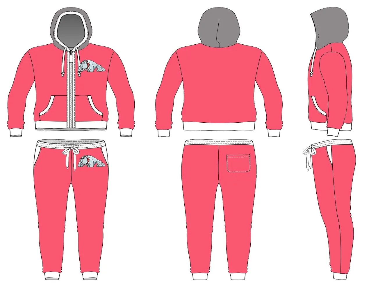 Sportswear Team Tracksuit Hot Sale 100% Cotton Solid Children Autumn Casual Baby Boy Clothing Sets Kids Tracksuits