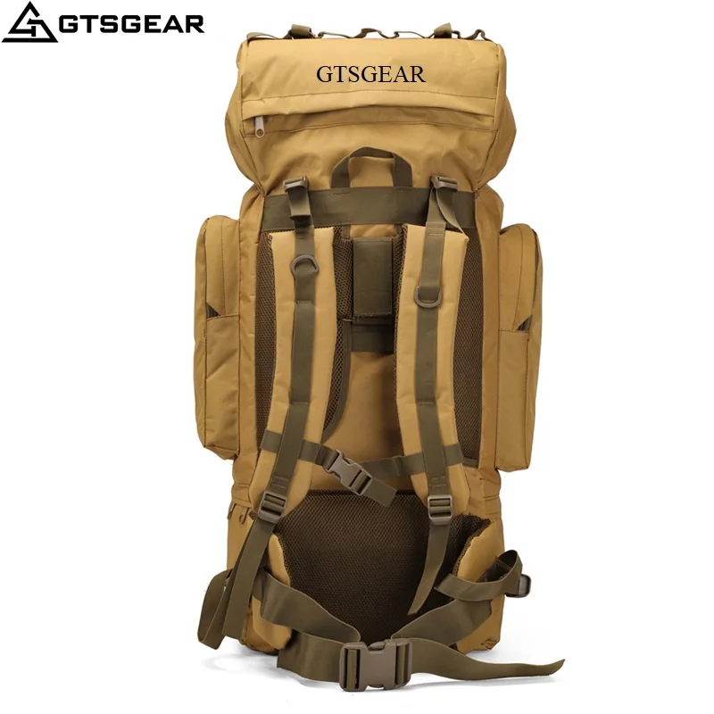 BP43 110L Large Capacity Outdoor Hiking Camping Backpack Sports Travel Backpack Bracket Mountaineering Bag Free Rain Cover