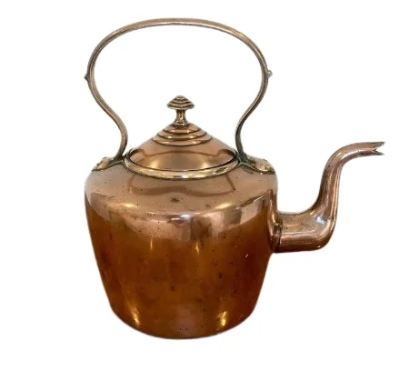 Engraved Design Table Decorative Tea Kettle For Home Kitchen Tea Making Kettle Copper Metal Coffee and Tea Serving Utensils Pot
