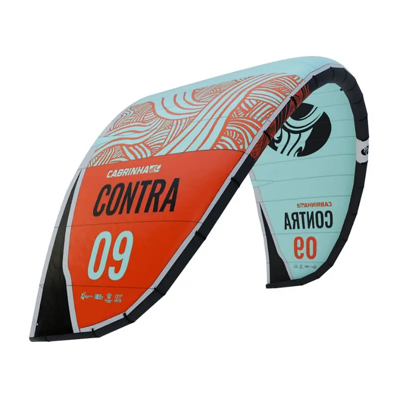 Cabrinha CONTRA 1 STRUT Surfing Kites 14m Red and Light Blue Color Kite For Kiteboarding & Kitesurfing Water Sport