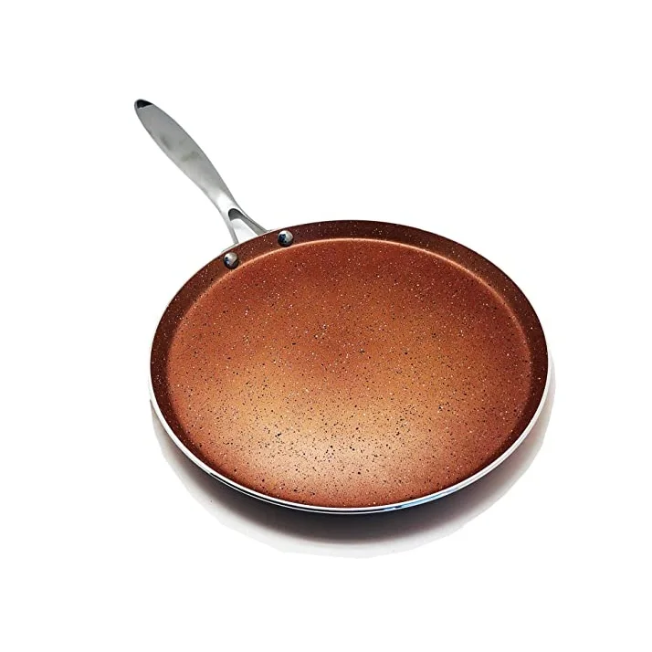 Heat Resistant Handle Frying Pan With Different Colors Omelette  or House And Hotel Breakfast Fry Pan Shiny Polished Frying Pan