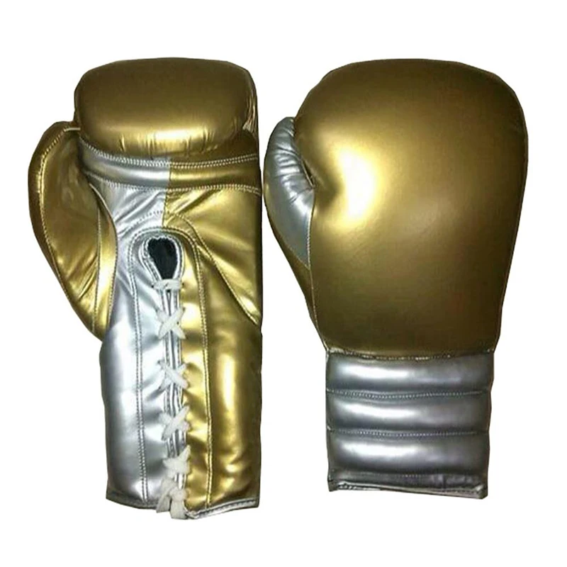 Lace Up Design Custom Made Best Quality Boxing Gloves Cowhide Leather Professional Low MOQ Hot Selling Boxing Wear Gloves