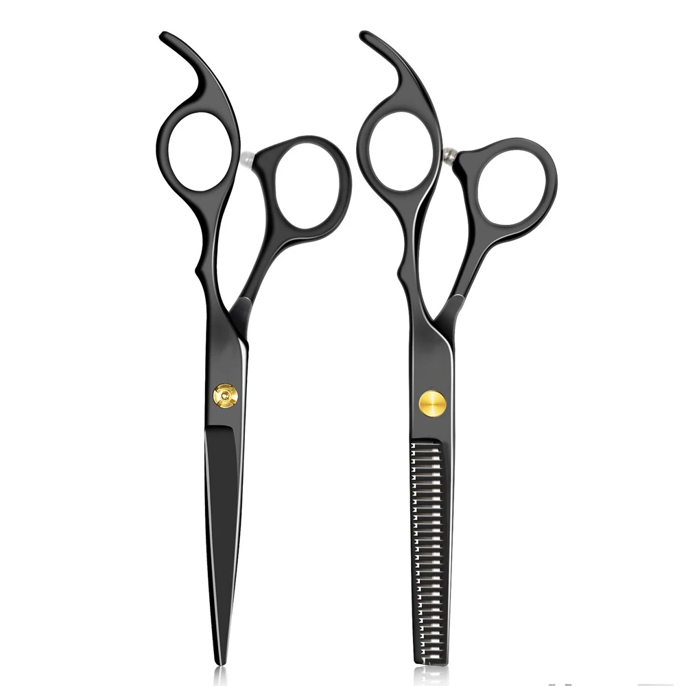MACLURA Surgical Steel Hair Cutting Scissors Barber Thinning Shears with Multi-Colour Handles Sharp Blade Tip Beauty Tool
