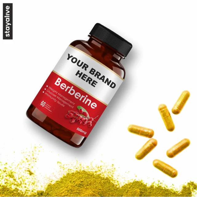 Hot Selling Natural Supplement Berberine Capsules  | Plant Extract Supplement  | OEM Private Label