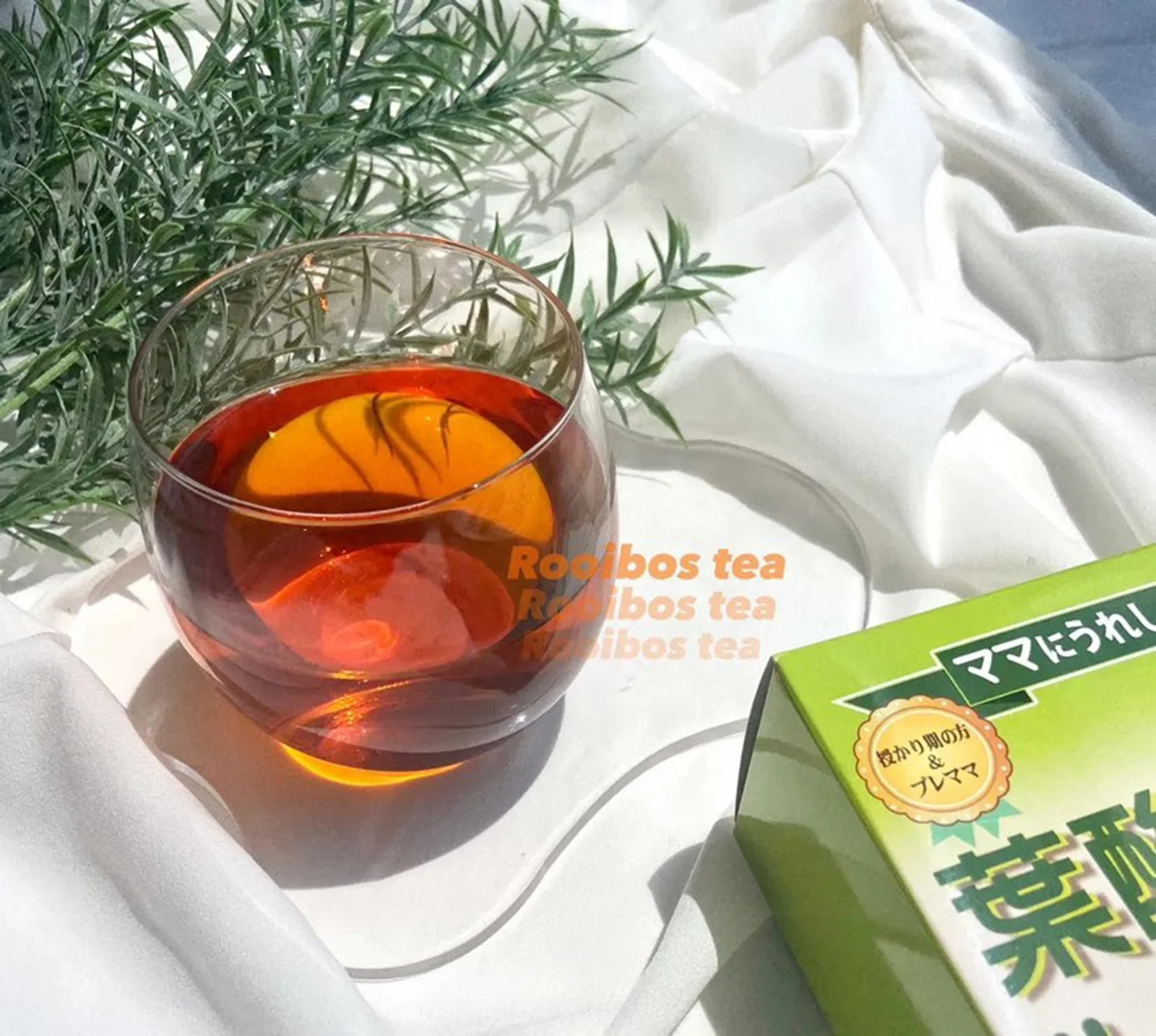 Soft drink tea for mother pregnant woman & baby herbal red rooibos health & medical decaffeinated with Folic acid made in Japan