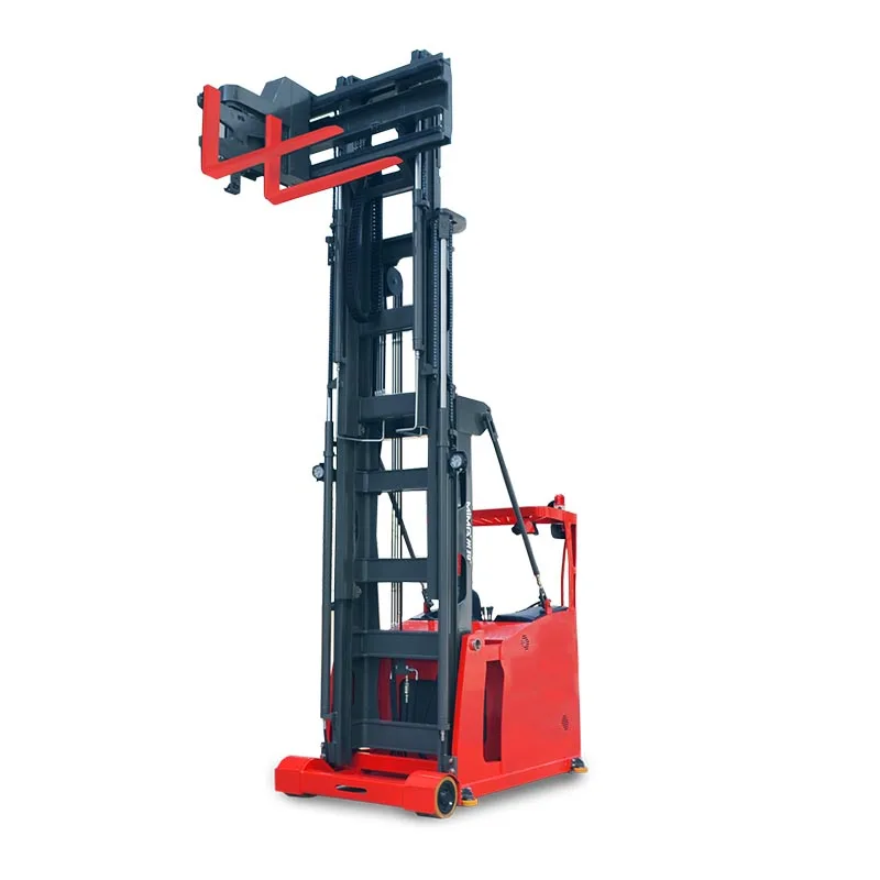 Warehouse Handling Equipment Very Narrow Aisle 3 ways  Electric Loader Pallet Stacker Forklift Truck