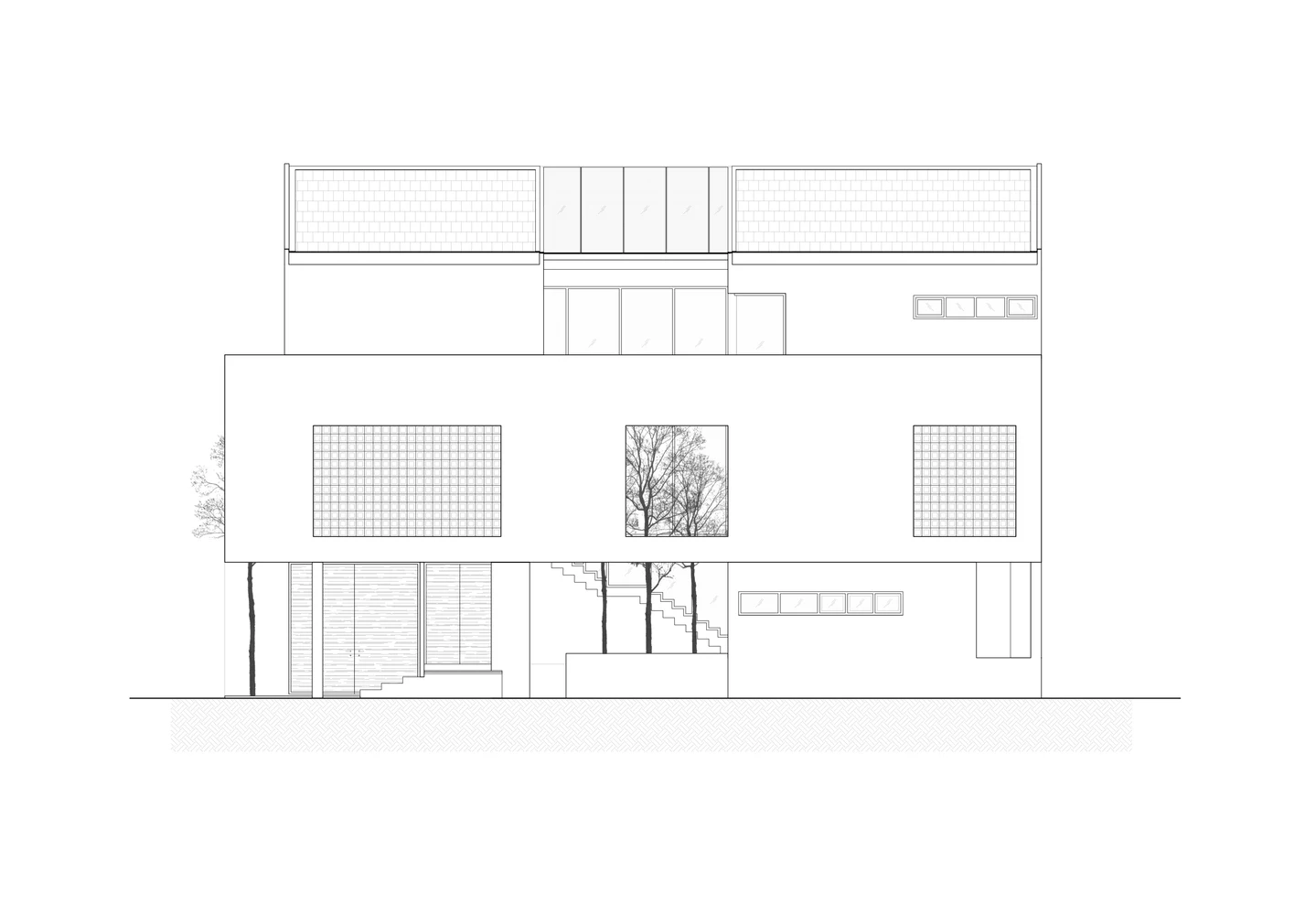 Sanhai Construction Drawings Villa Real estate architectural design house floor plans modern architecture 3d rendering interior