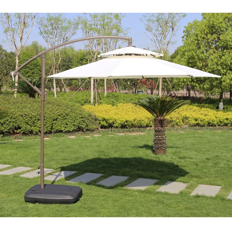 Hot sell Patio Umbrella outdoor with base banana umbrella