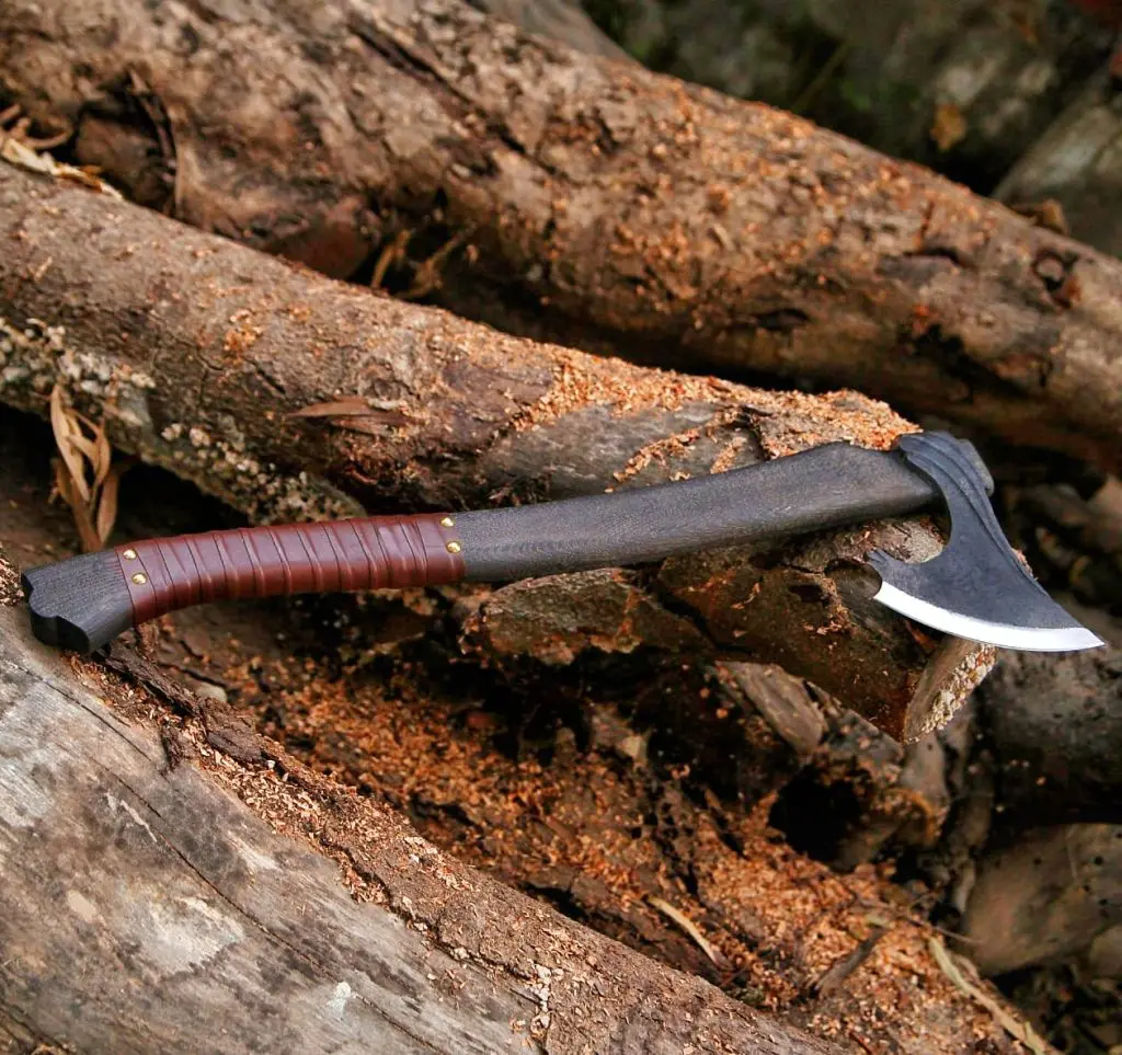 Viking Battle Axe Authentic Tomahawk Design for Splitting and Charms Handcrafted for Historical Reenactments and Collectors