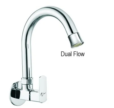 CORSA QUBIX series Sink cock with Dual Flow Aerator Brass Chrome finish Quarter Turn foam flow 4 Basin kitchen bathroom outdoor