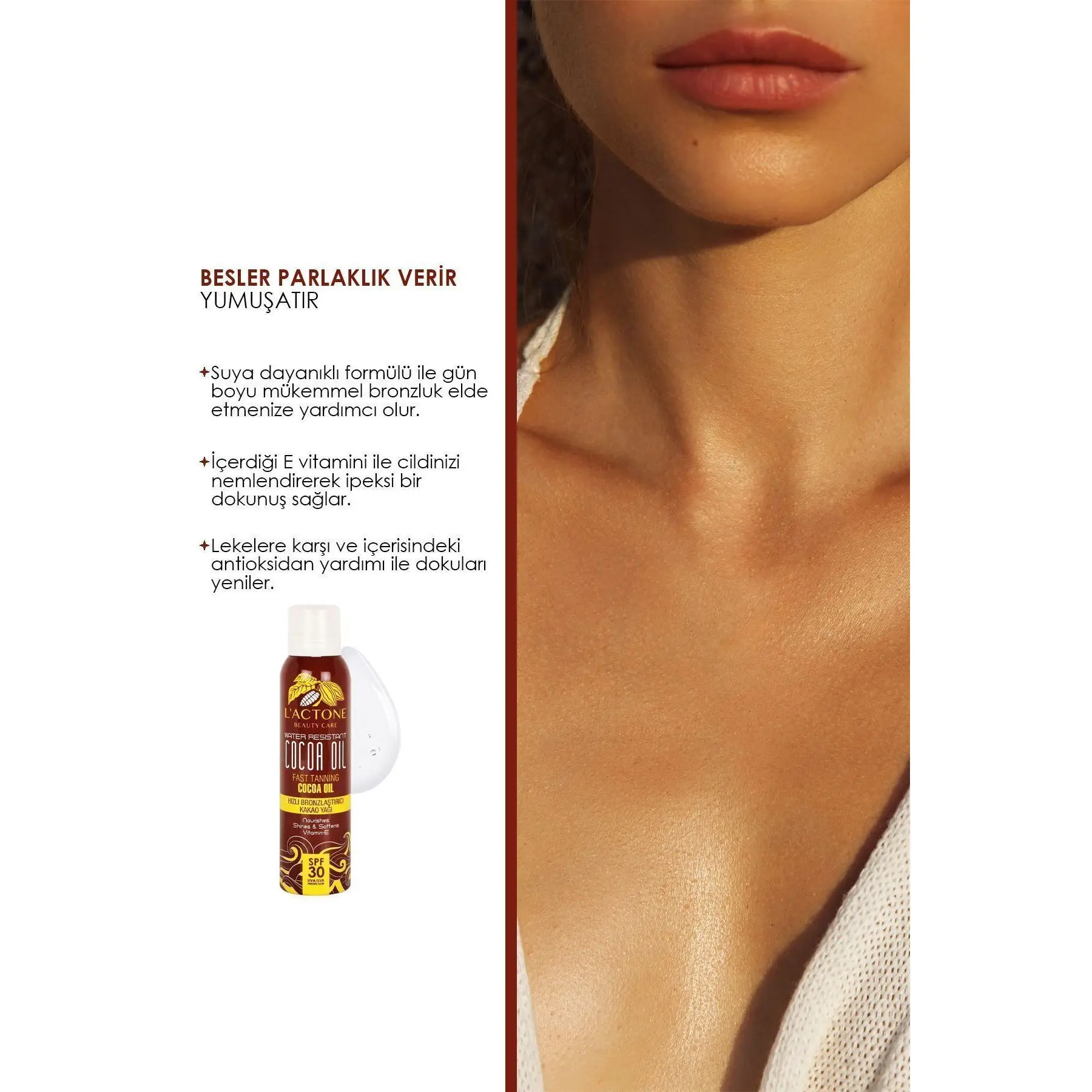 Fast Tanning Cocoa Oil Spf30 Set of 2 150 ml / Fast Tanning Cocoa Oil Vitamin E