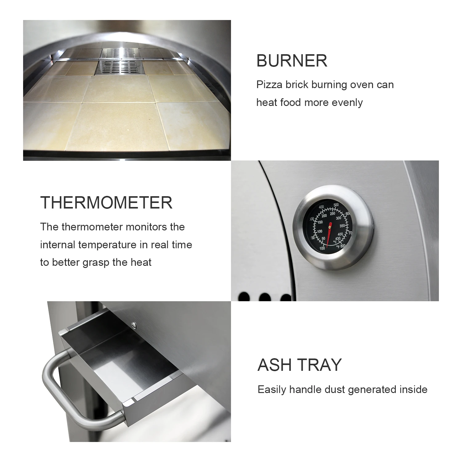 Hyxion stainless steel wood fired used pizza ovens for sale