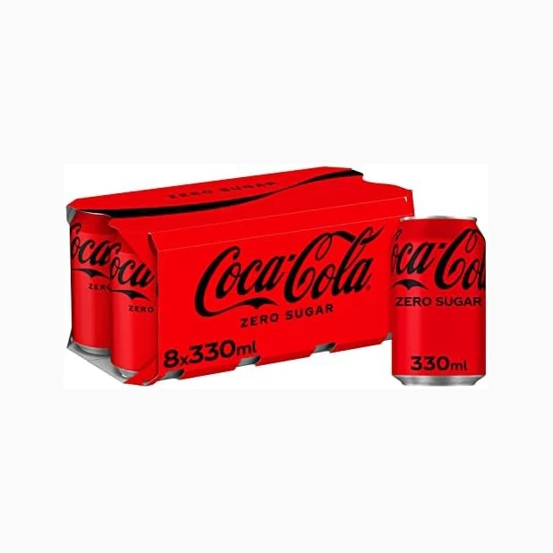 Coca-cola безалкогольный напиток с нулевым сахаром 8x330 мл (1 5lx6) газированный coca cola Zero Sugar