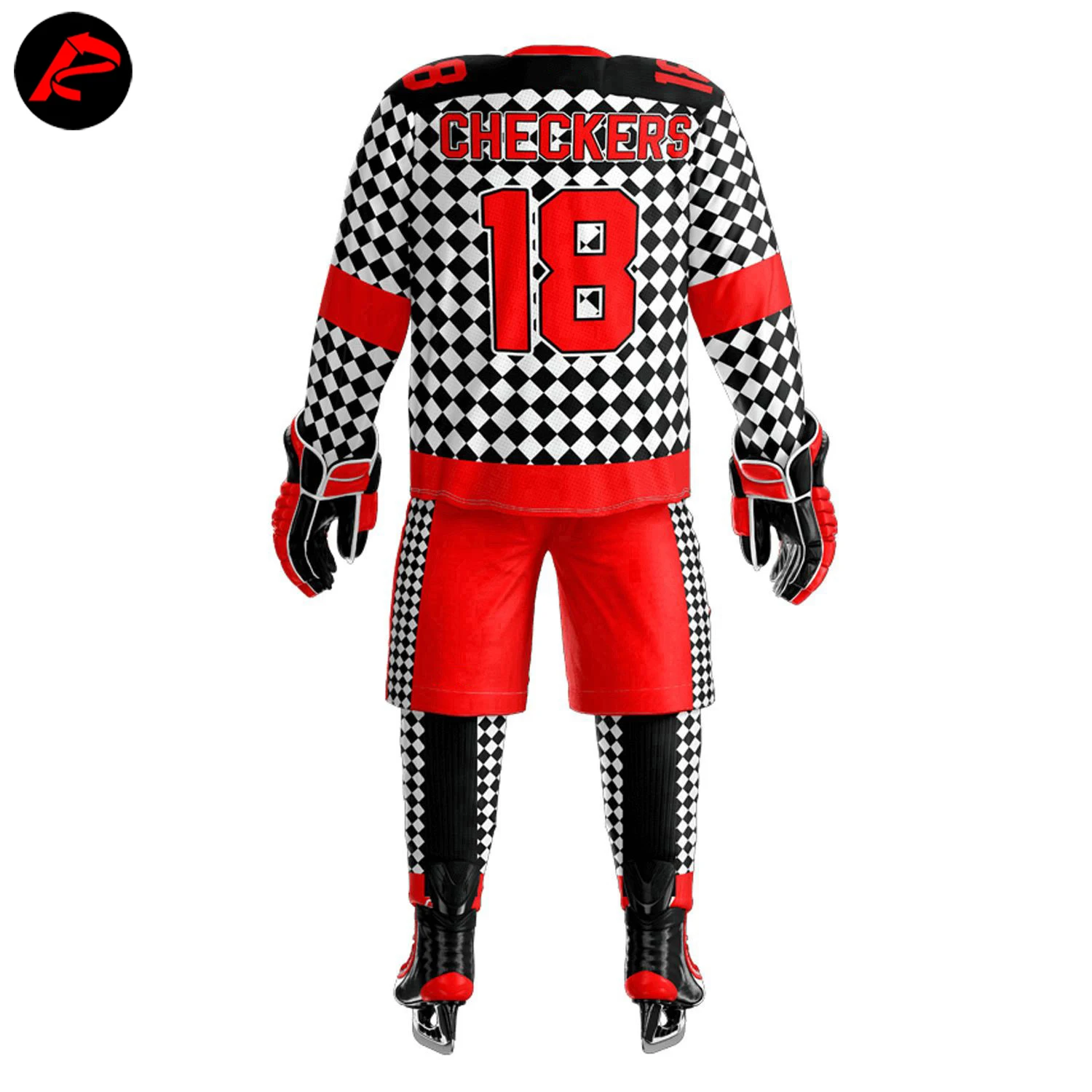 2023 Top Quality 100% Polyester Team Breathable Field Hockey Jersey And Pant Sublimation Ice Hockey Uniform.