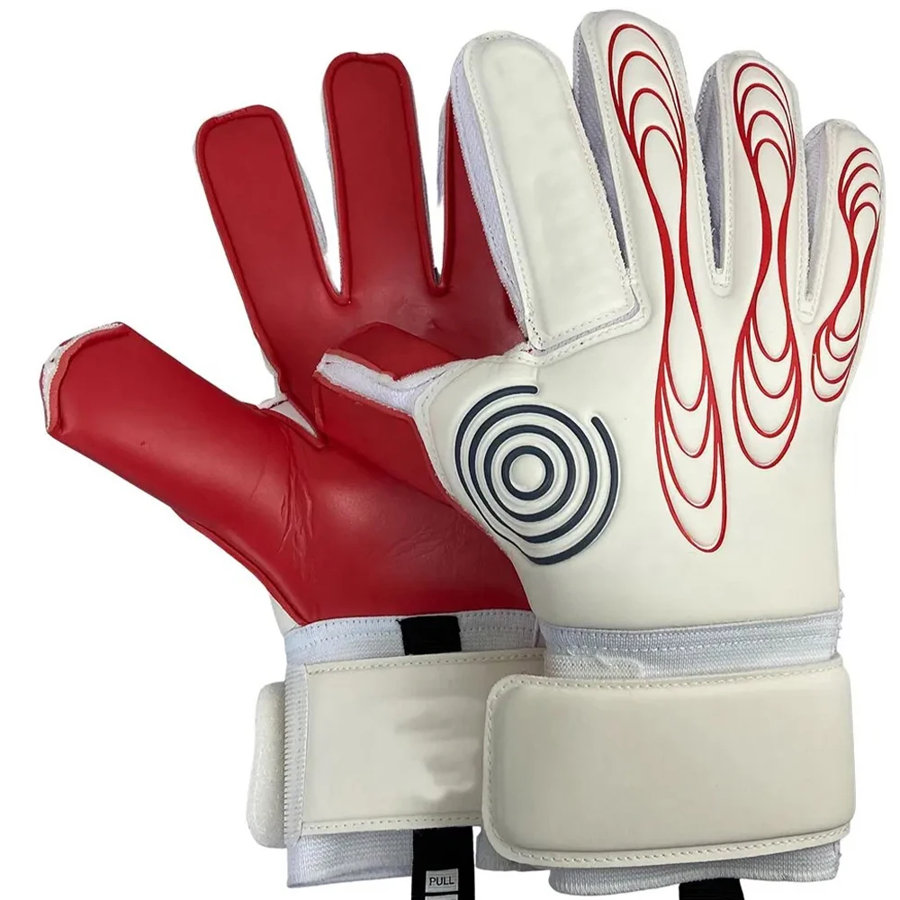 newest Leather goalkeeper gloves professional Bule GoalKeeper Gloves