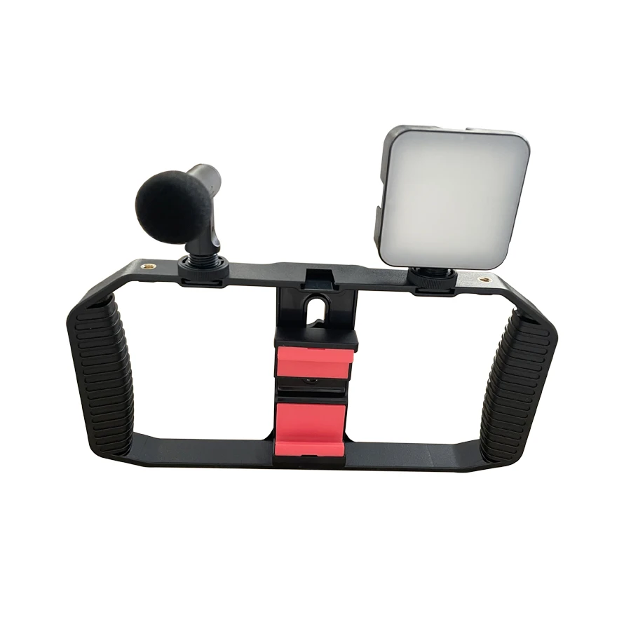 High Quality 3 Shoe Mounts Filmmaking Handheld Phone Video Rig Video Blogging Kit