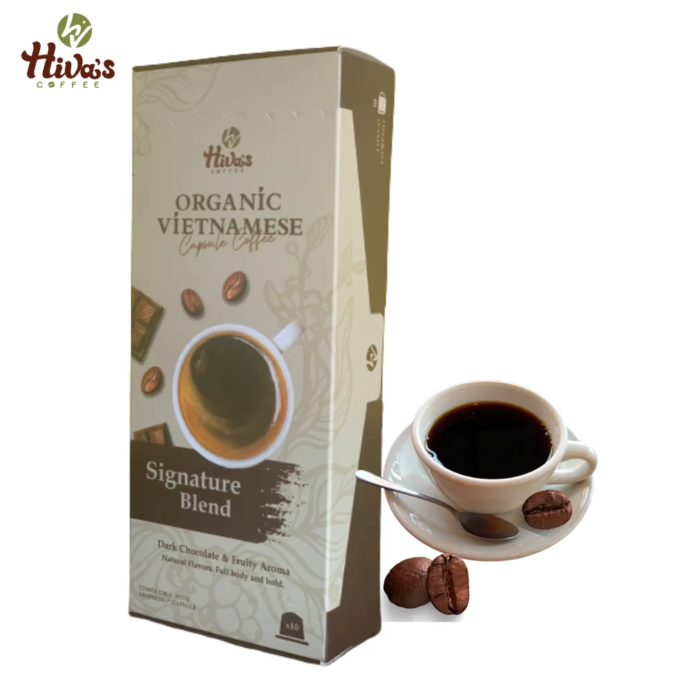 Хит продаж капсульный кофе Вьетнам подходит для кофемашины Nespresso среднее темное обжарение 10x5 8 Г готов к экспорту
