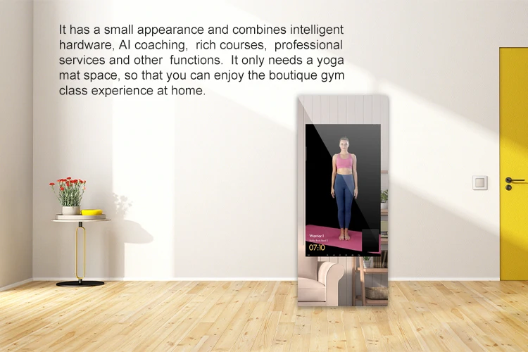 32 Inch Smart Fitness Mirror FHD Touch Screen Advertising Display Android System with Camera