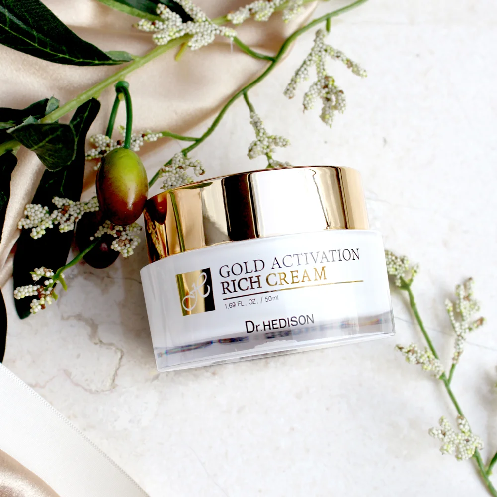 Dr.HEDISON GOLD Activation Rich Cream 50ml - CPNP Made in Korea - Anti-wrinkle aging Vitamin Whitening Soothing Moisturizing