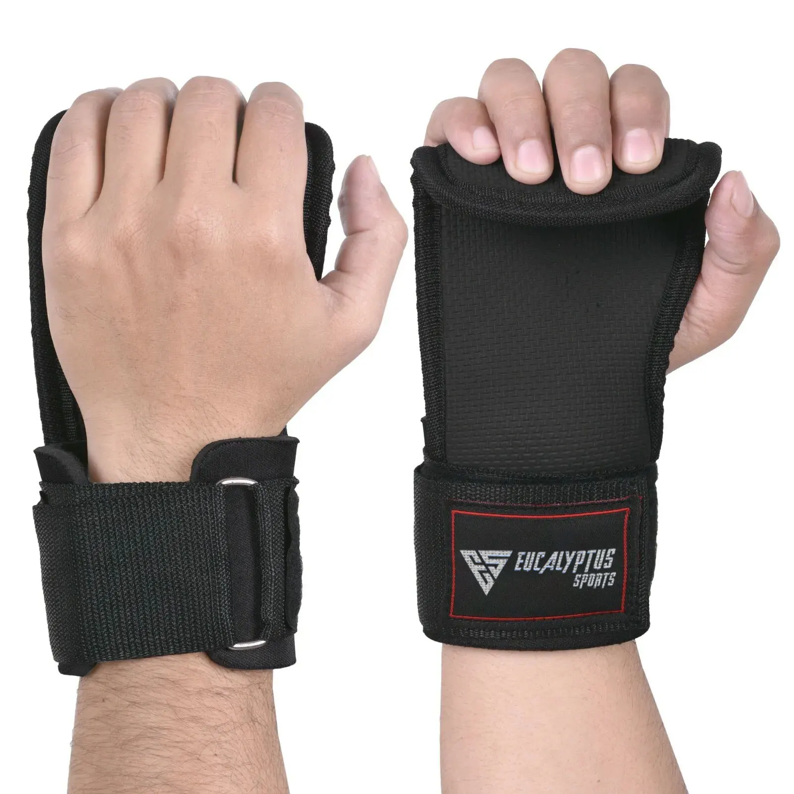 Customizable Gymnastic Hand Grips Weightlifting Anti-Slip Soft Material 8mm Neoprene Padding Workout Fitness Training Hand Logo
