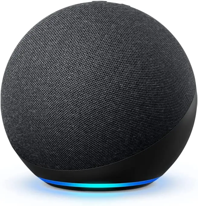 All New Original Echos Dots (4th Gen) | Spherical design with rich sound, smart home hub, and Alexa | Charcoal